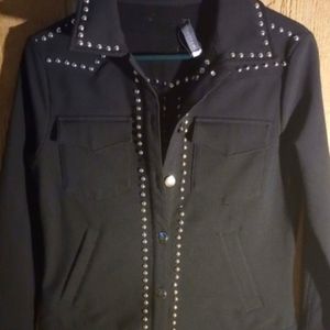 Black beaded anatomie classic formal jacket